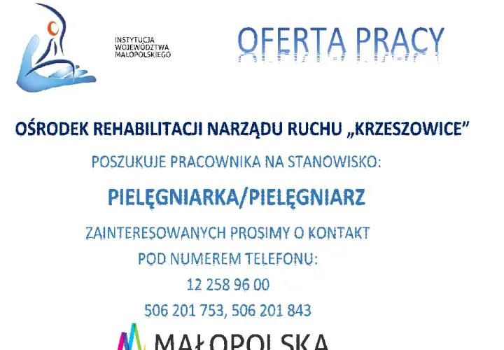 Aktualne oferty pracy dla pielęgniarek w Małopolsce: zarobki i warunki